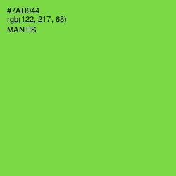#7AD944 - Mantis Color Image