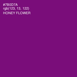 #7B0D7A - Honey Flower Color Image