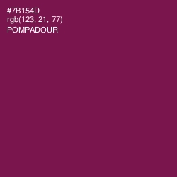 #7B154D - Pompadour Color Image