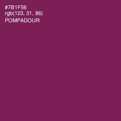 #7B1F56 - Pompadour Color Image