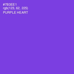 #7B3EE1 - Purple Heart Color Image