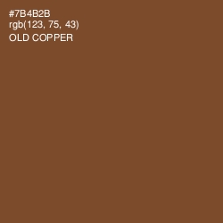 #7B4B2B - Old Copper Color Image