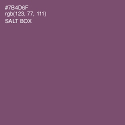 #7B4D6F - Salt Box Color Image