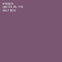 #7B5670 - Salt Box Color Image