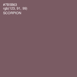 #7B5B63 - Scorpion Color Image