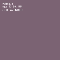 #7B6373 - Old Lavender Color Image