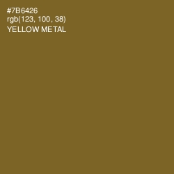 #7B6426 - Yellow Metal Color Image