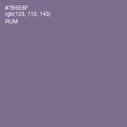 #7B6E8F - Rum Color Image
