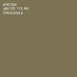 #7B7354 - Crocodile Color Image
