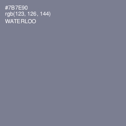 #7B7E90 - Waterloo  Color Image