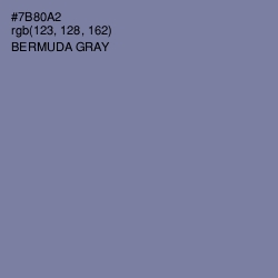 #7B80A2 - Bermuda Gray Color Image