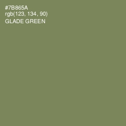 #7B865A - Glade Green Color Image