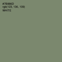 #7B886D - Camouflage Green Color Image
