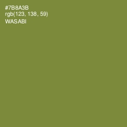 #7B8A3B - Wasabi Color Image