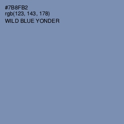 #7B8FB2 - Wild Blue Yonder Color Image