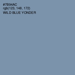 #7B94AC - Wild Blue Yonder Color Image