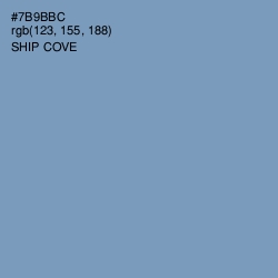 #7B9BBC - Ship Cove Color Image