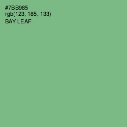 #7BB985 - Bay Leaf Color Image