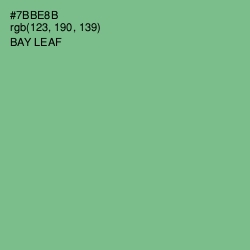 #7BBE8B - Bay Leaf Color Image