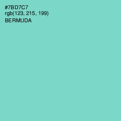 #7BD7C7 - Bermuda Color Image