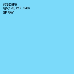 #7BD9F9 - Spray Color Image