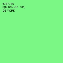 #7BF786 - De York Color Image