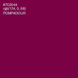 #7C0044 - Pompadour Color Image