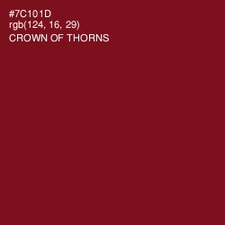 #7C101D - Crown of Thorns Color Image