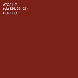 #7C2117 - Pueblo Color Image