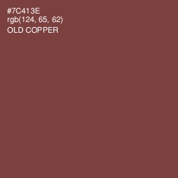 #7C413E - Old Copper Color Image