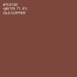 #7C473D - Old Copper Color Image