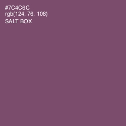 #7C4C6C - Salt Box Color Image