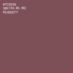 #7C5056 - Russett Color Image