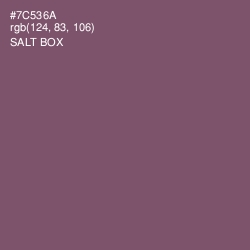 #7C536A - Salt Box Color Image