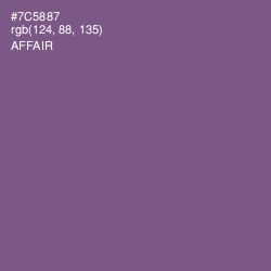 #7C5887 - Affair Color Image