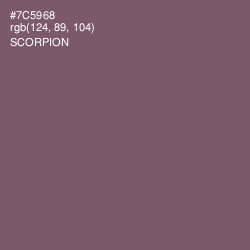 #7C5968 - Scorpion Color Image