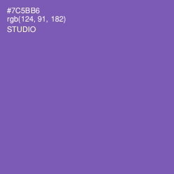 #7C5BB6 - Studio Color Image