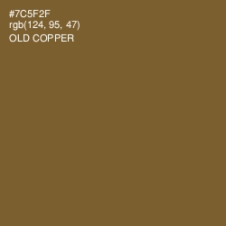 #7C5F2F - Old Copper Color Image
