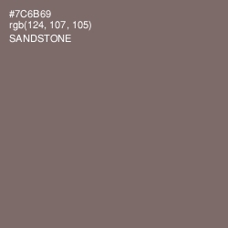 #7C6B69 - Sandstone Color Image
