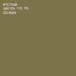 #7C734B - Go Ben Color Image