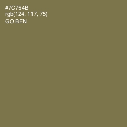 #7C754B - Go Ben Color Image