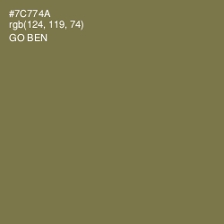 #7C774A - Go Ben Color Image