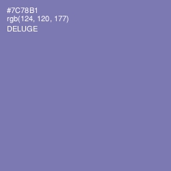 #7C78B1 - Deluge Color Image