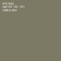 #7C7A65 - Limed Ash Color Image