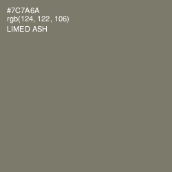#7C7A6A - Limed Ash Color Image