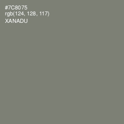 #7C8075 - Xanadu Color Image
