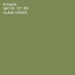 #7C8955 - Glade Green Color Image