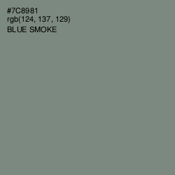 #7C8981 - Blue Smoke Color Image