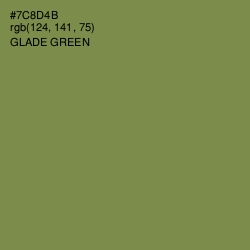 #7C8D4B - Glade Green Color Image