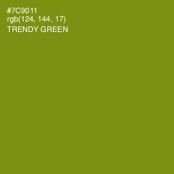 #7C9011 - Trendy Green Color Image